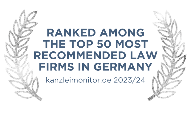 Ranked among the Top 50 most recommended Law Firms in Germany